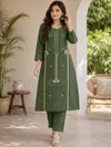 Ff Scg Cotton With Heavy Work Kurti With Bottom Collections